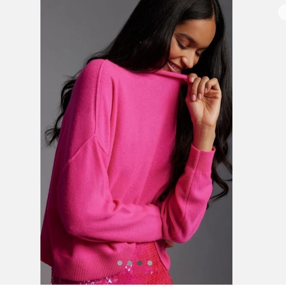 Pilcro Sweaters - New Women's Pilcro The Alani Cashmere Mock-Neck
Sweater Sz. S